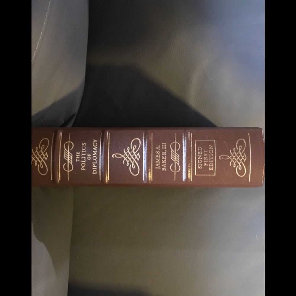 Easton P signed 1st Ed by James Baker leather bnd